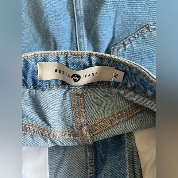 NWT Heels & Jeans Women’s Light Wash Mini Skirt SZ 26🩵 - Picture 14 of 14